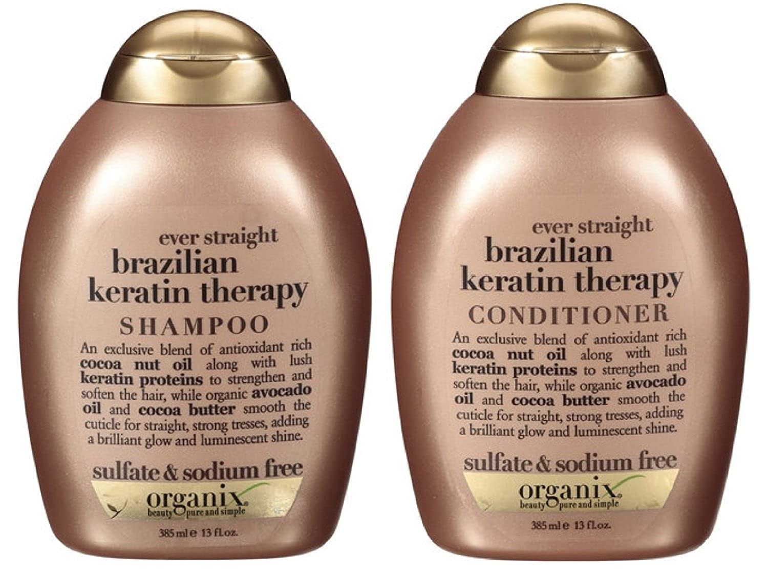 organix ogx wygładzający szampon z keratyną brazilian keratin therapy