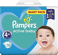 pieluchy pampers active baby-dry 4+