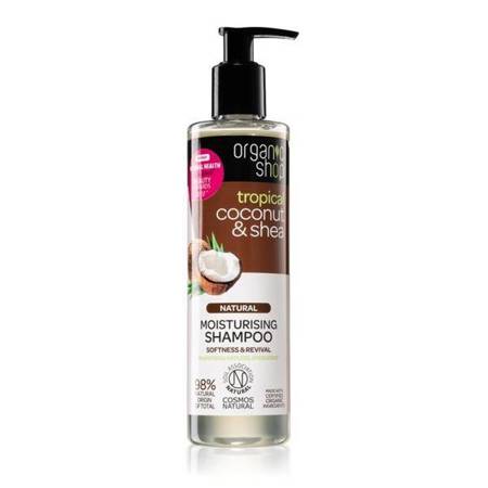 organic shop naturalny szampon nawilżający coconut & shea