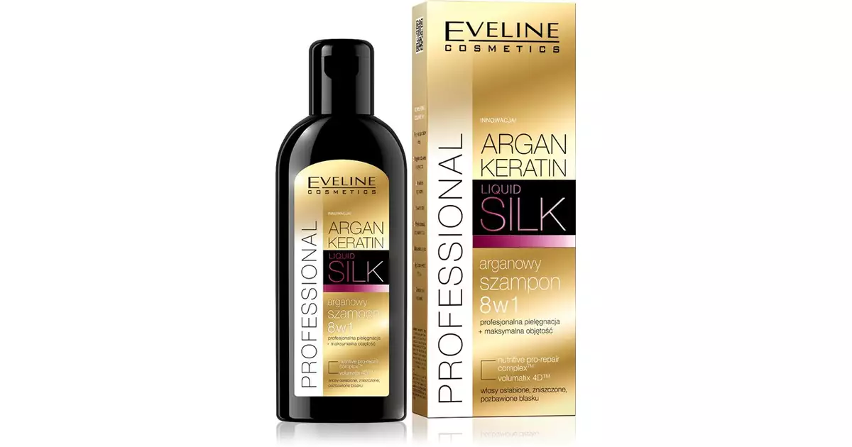 eveline argan silk szampon keratynowy z jedwabiem 8w1