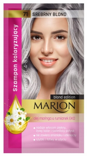 marion szampon srebrny ultra mocny włosy blond 200ml wizaz