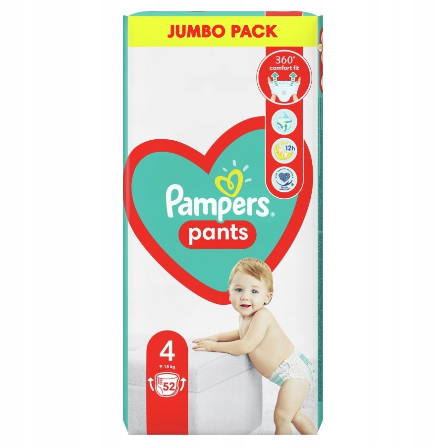 pampers pants rozmiar 4 52 pieluchomajtek