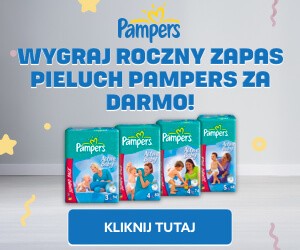 roczny zapas pieluch pampers