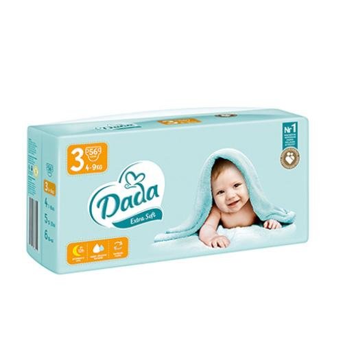 dada extra soft 3 midi pieluchy 4 9kg 60szt