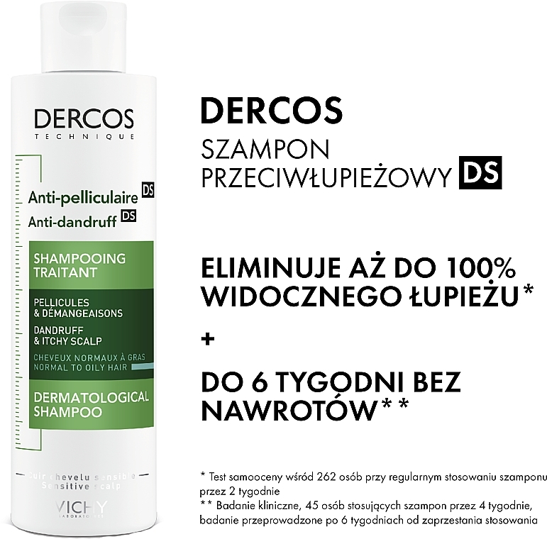 vichy dercos szampon anti-pelliculaire ds