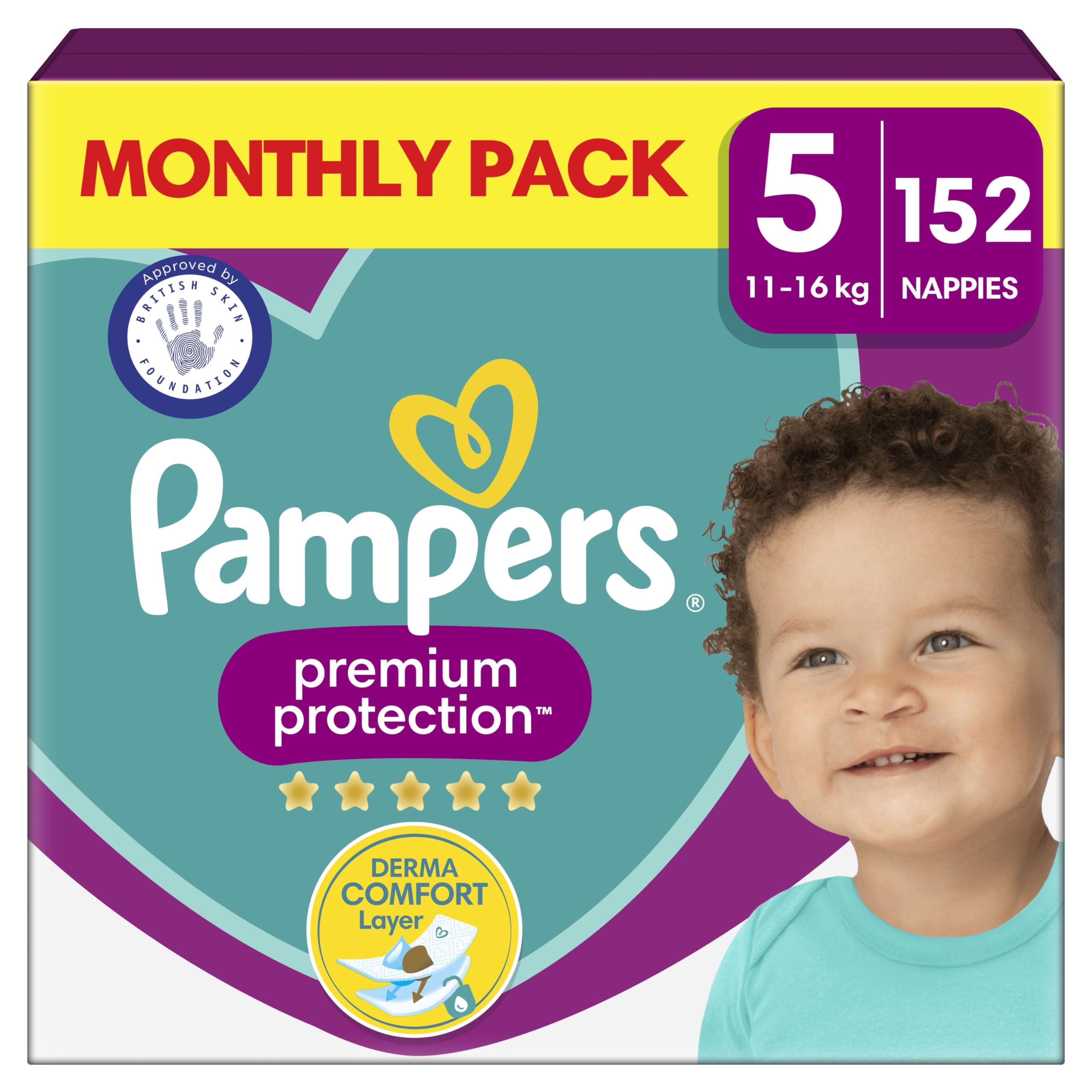 monthly saving pack pampers size 5