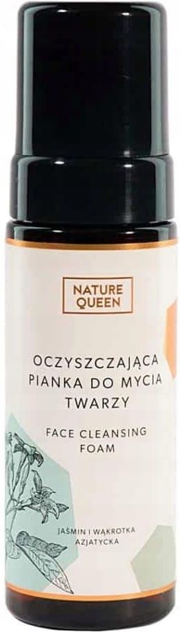 nature queen oczyszczająca pianka do mycia twarzy 175 m