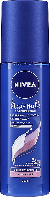 nivea hairmilk odżywka do włosów cienkich