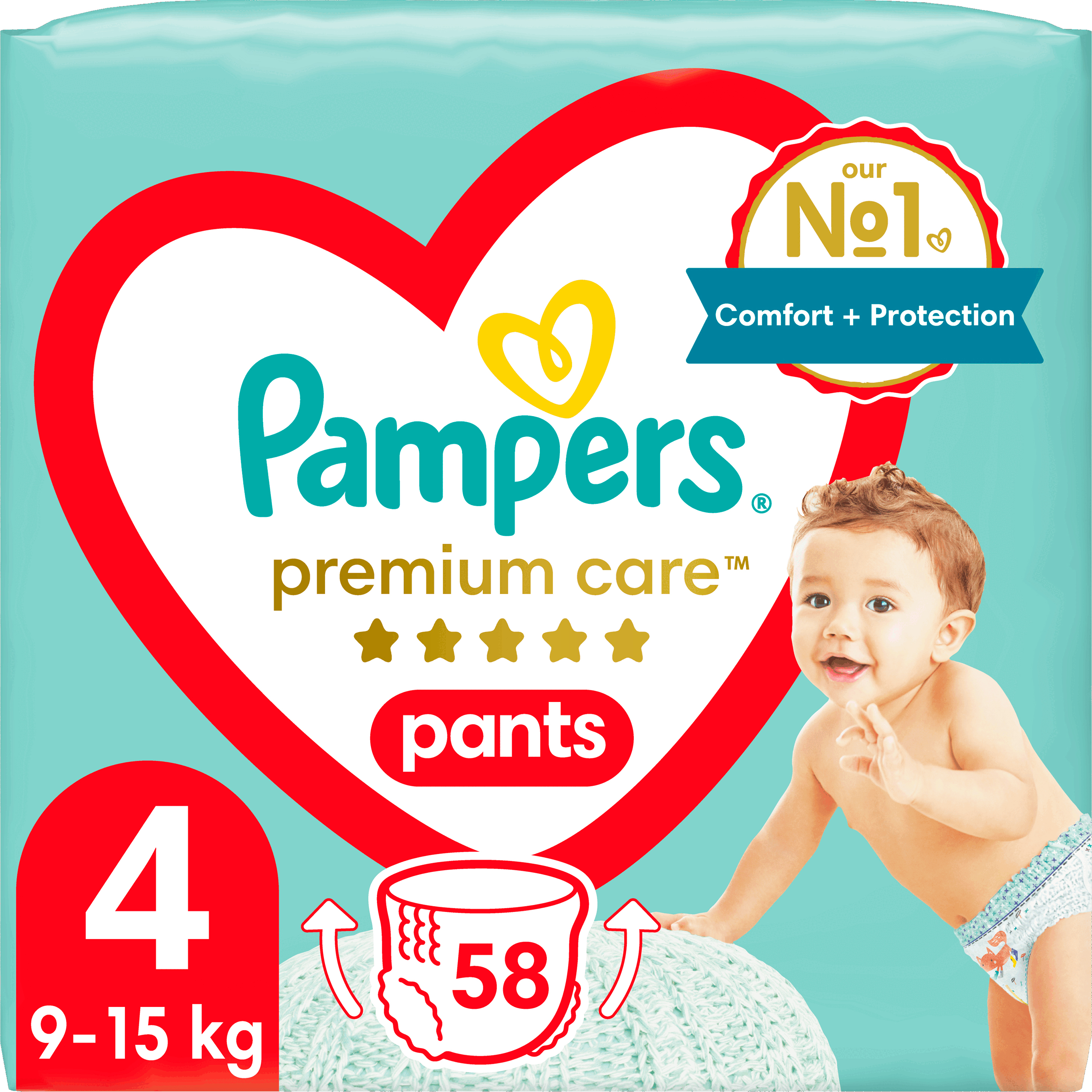 pampers 4 58 sztuk