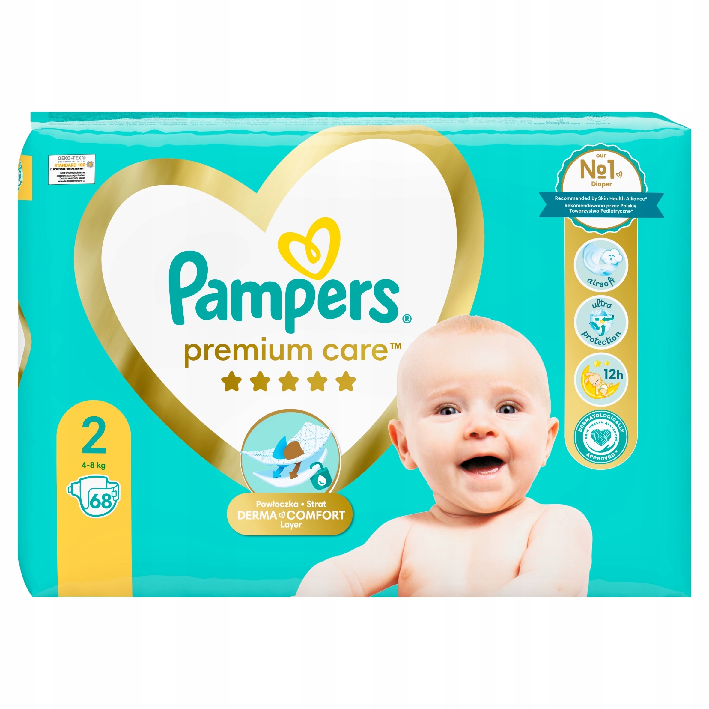 pieluchy pampers premium care 2