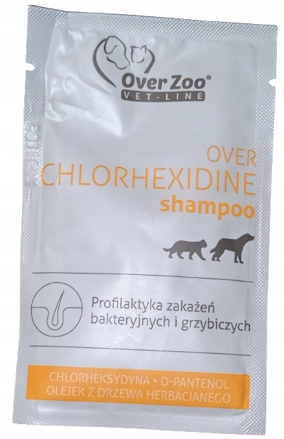 szampon over chlorhexidine vet line saszetka 20 ml