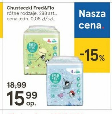 chusteczki nawilżane fred fred&flo