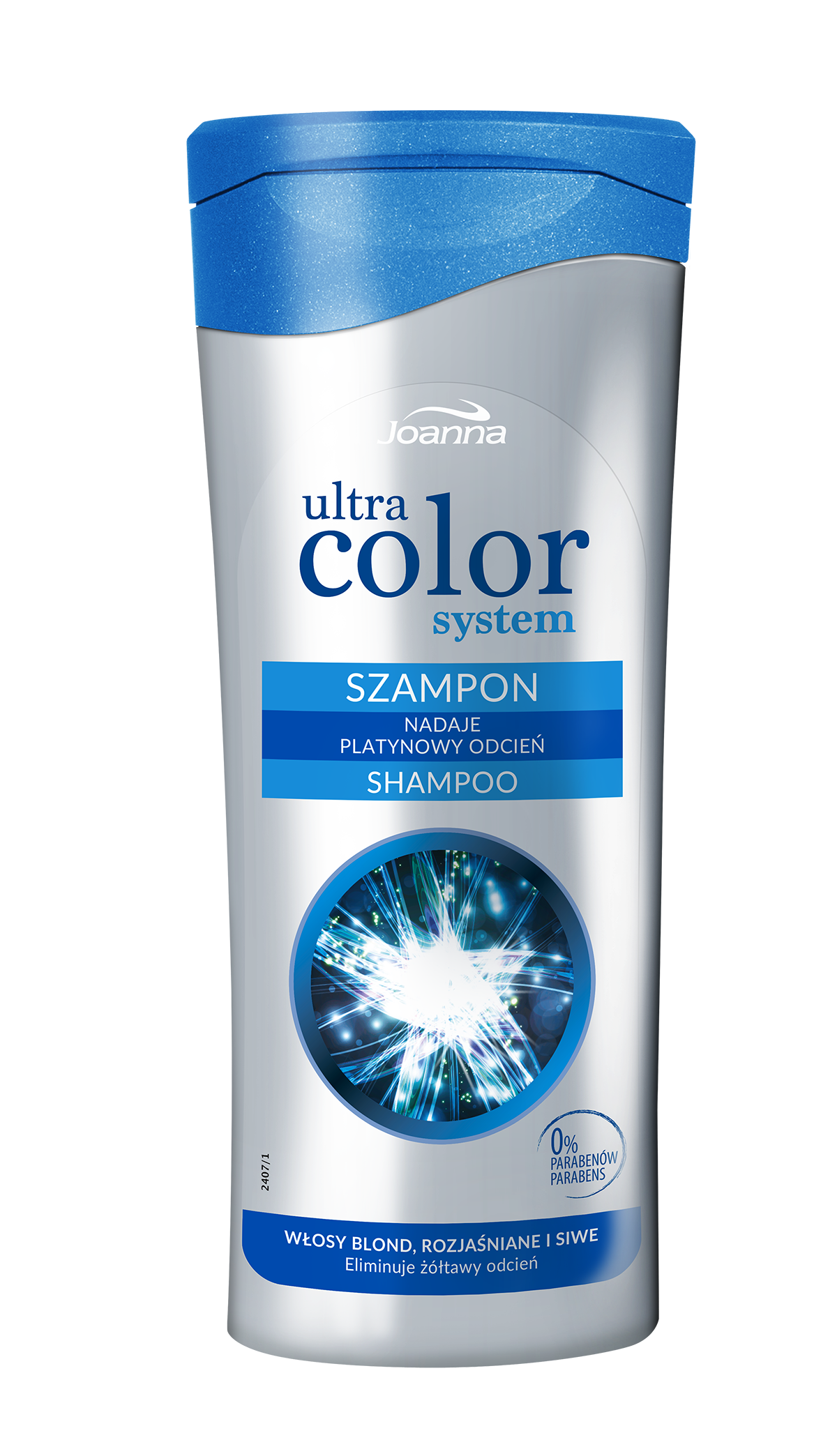 niebieski szampon naturalny blond