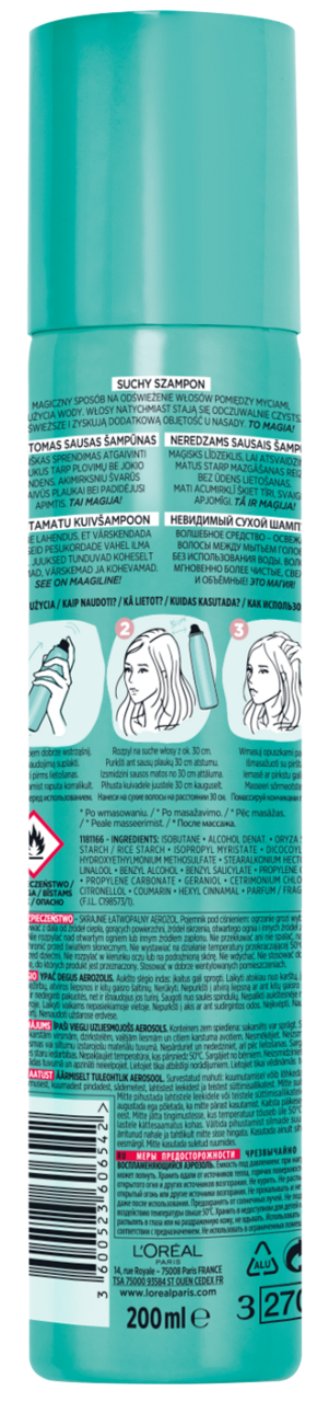 szampon do włosów loreal magic shampoo