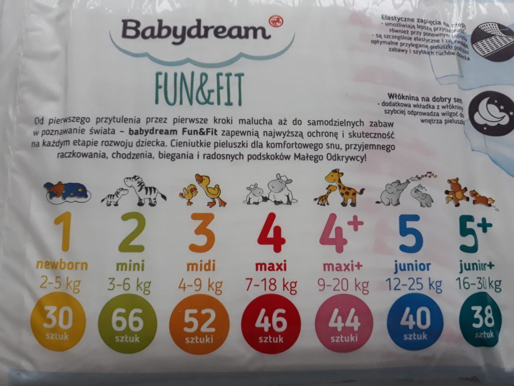 pieluchy babydream fun&fit 2 opinie