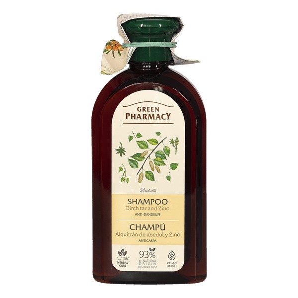 green pharmacy szampon przeciwłupieżowy z cynkiem i dziegciem brzozowym