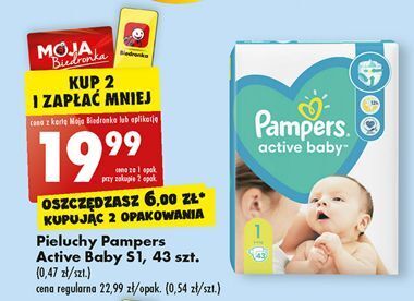 pampers active baby 1 biedronka