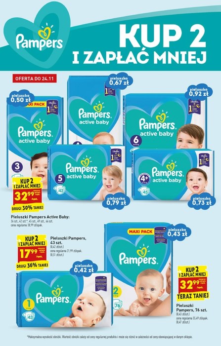 biedronka pampers activ baby