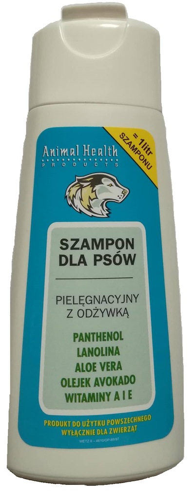 szampon dla psów animal health pielęgnacyjny z odżywką