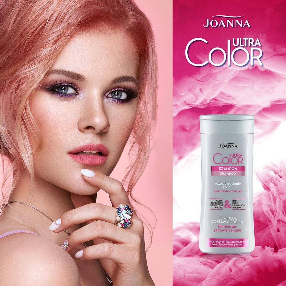 joanna ultra color szampon blond różowy