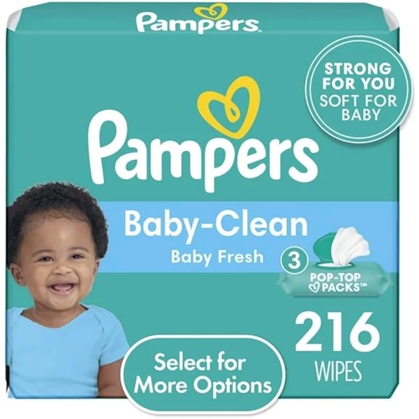 fresh clean pampers 4 x cena