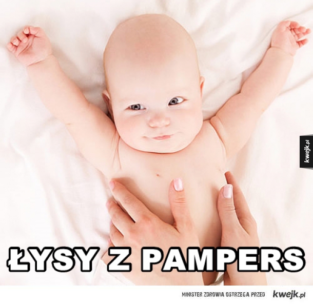 łysy z pampers