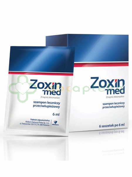 zoxin med leczniczy szampon przeciwłupieżowy apteka zielona
