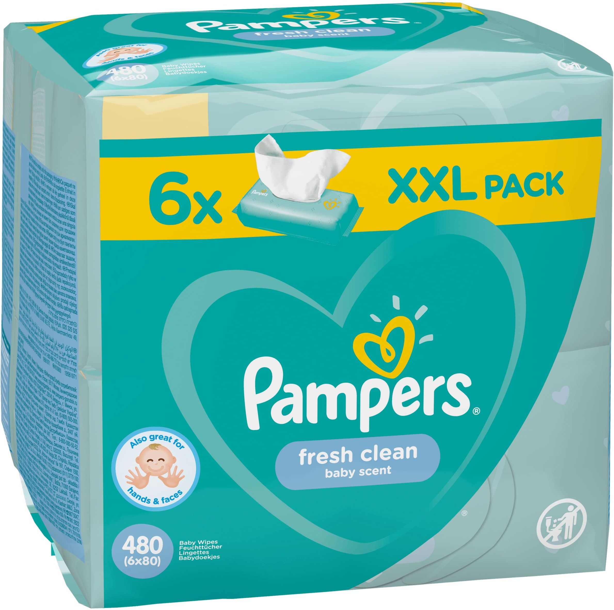 chusteczki pampers 6pak