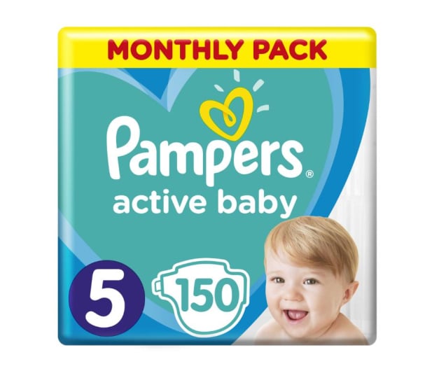 pampers pieluszki active baby 5 junior 150 szt