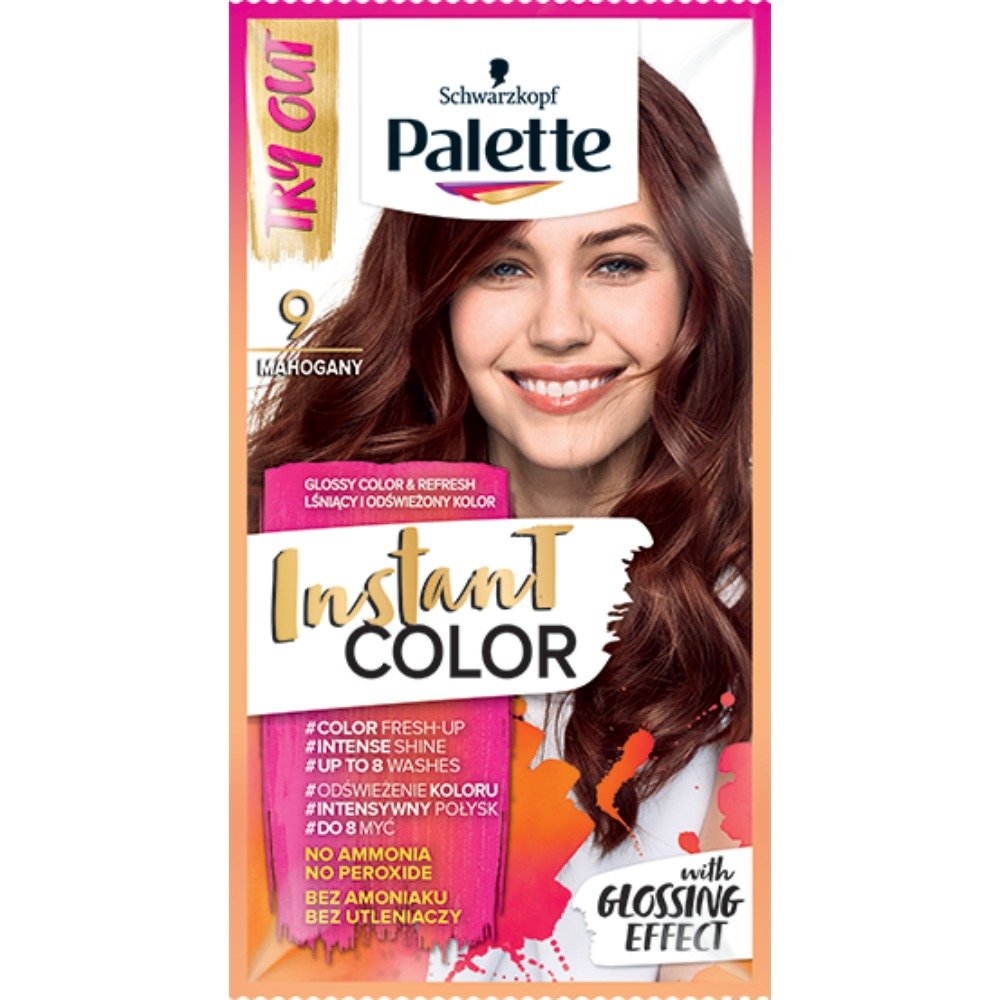 szampon koloryzujący instant color palette mahoń