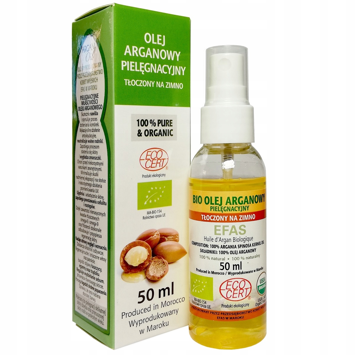 argan oil olejek arganowy do włosów maroko 50ml