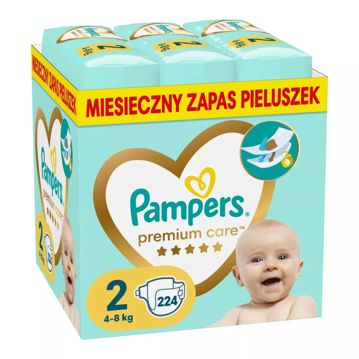 pampers premium.care rumianek