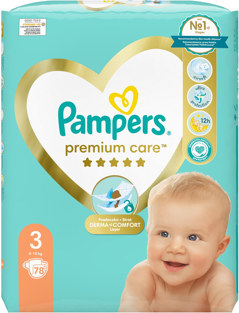 pampers premium care wady