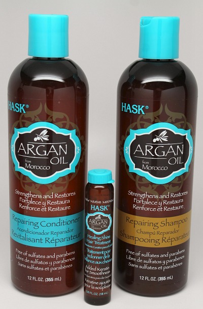 czy szampon hask argan oil ma proteiny