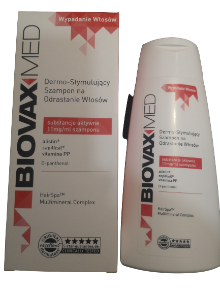 lbiotica biovax med dermo-stymulujący szampon na odrastanie włosów 200ml