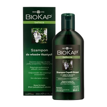 biokap bellezza szampon do włosów tłustych 200 ml