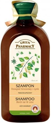 green pharmacy szampon przeciwłupieżowy dziegieć cynk 350ml