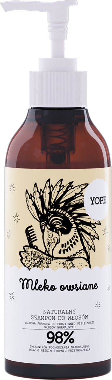 yope naturalny szampon do włosów mleko owsiane