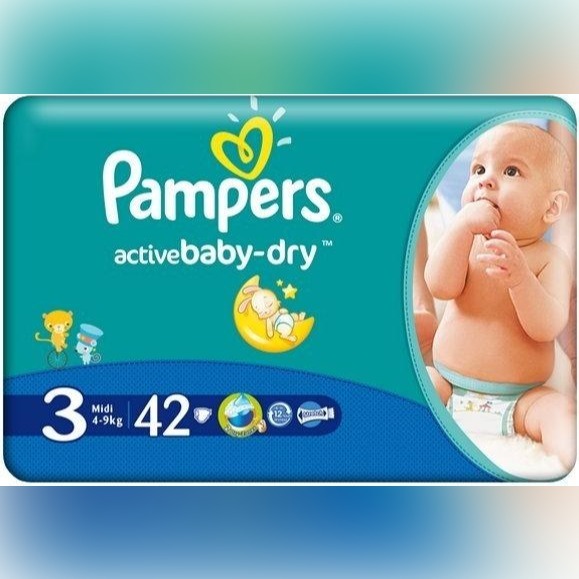 pampers active baby pieluchy 3 midi 42 szt pieluszki