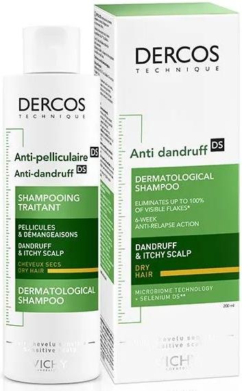 vichy dercos szampon przeciwłupieżowy do włosów suchych 200 ml ceneo