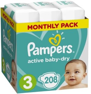 pampers active baby 3 midi 208