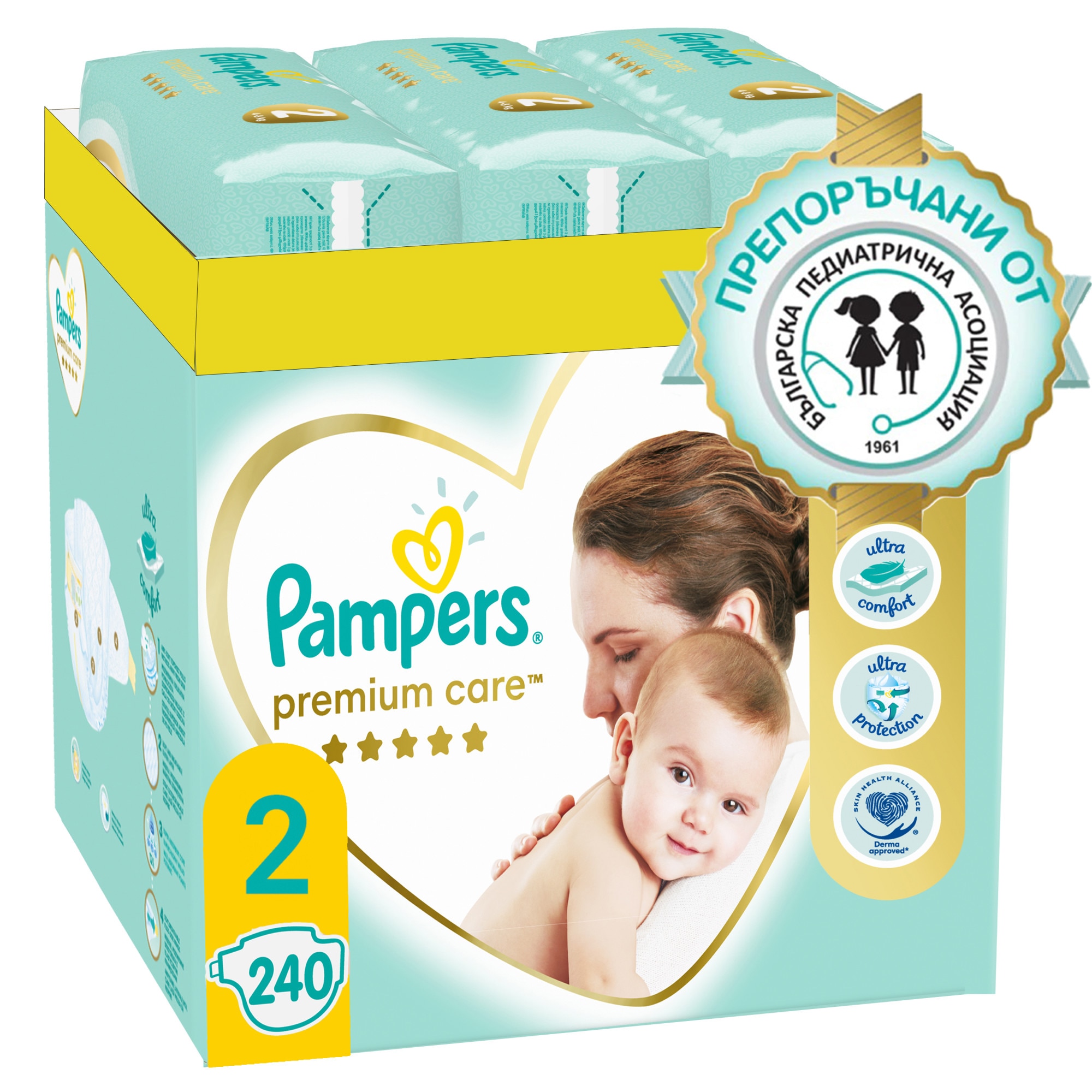 pampers premium care 2 240 cena