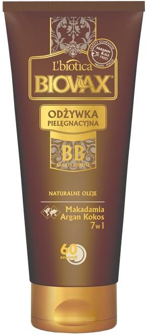 lbiotica biovax nutriquick odżywka do włosów arganowa 200ml