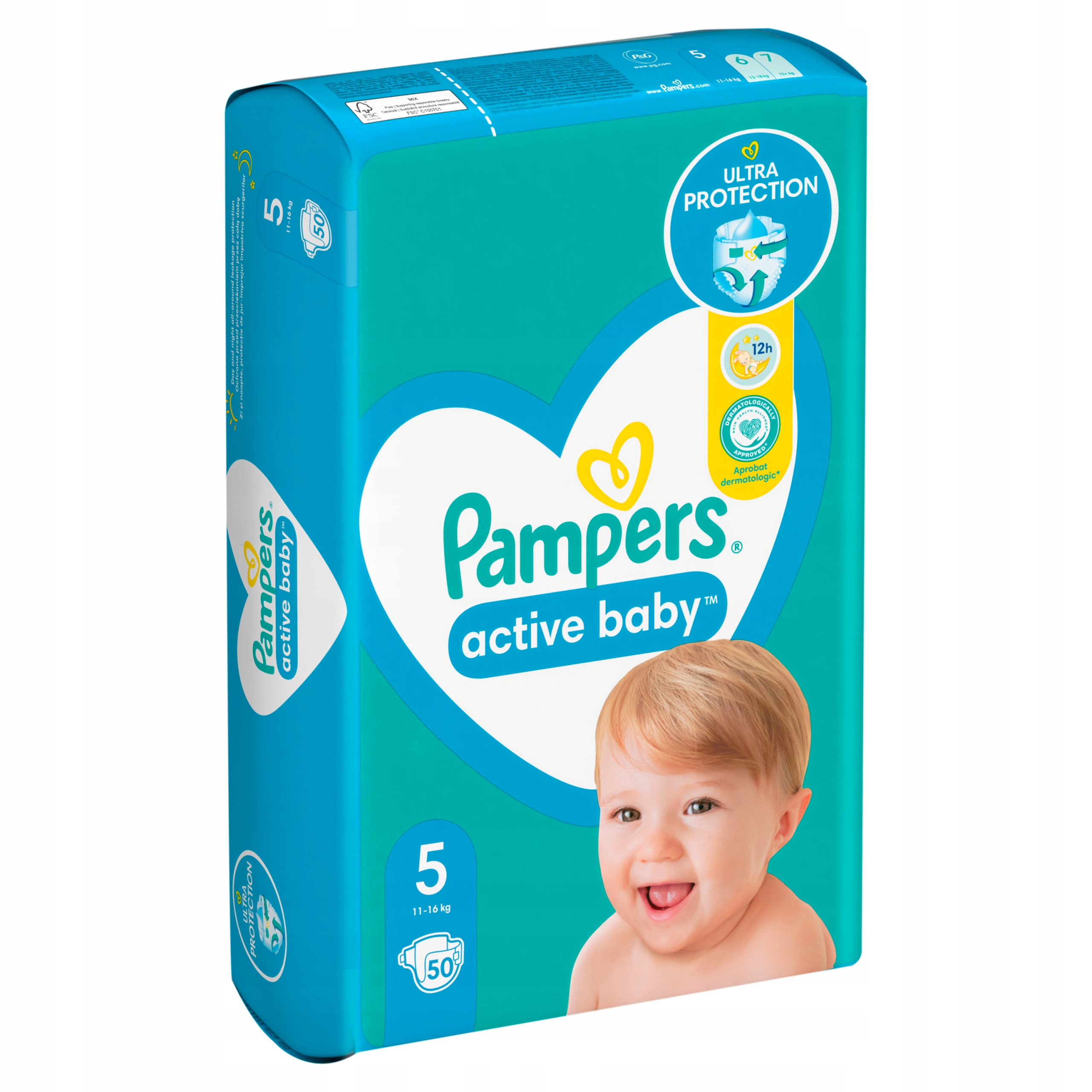 pieluchy pampers baby active 5 50