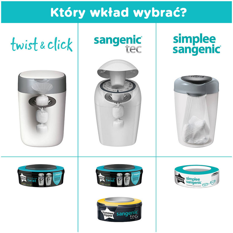 kosz na pieluchy tommee tippee sangenic plus