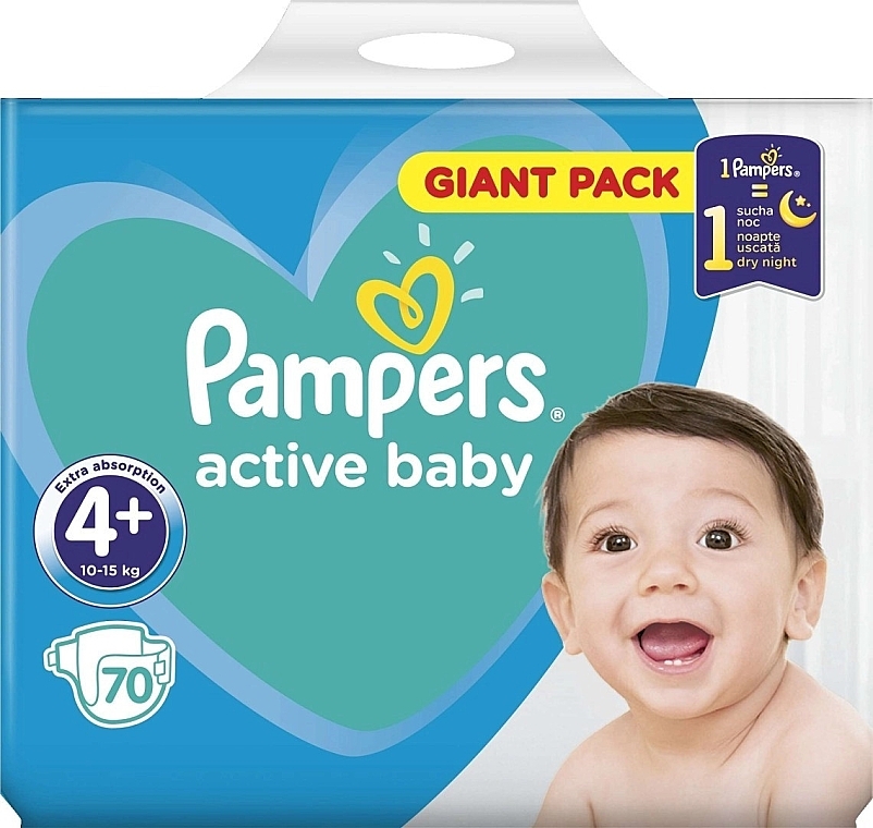 pampers 4 active baby night