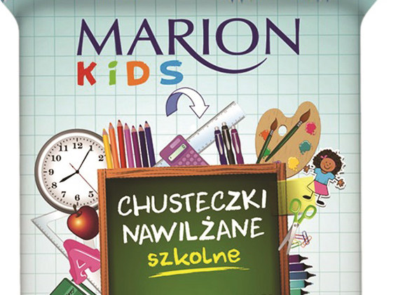 marion chusteczki nawilżane szkolne