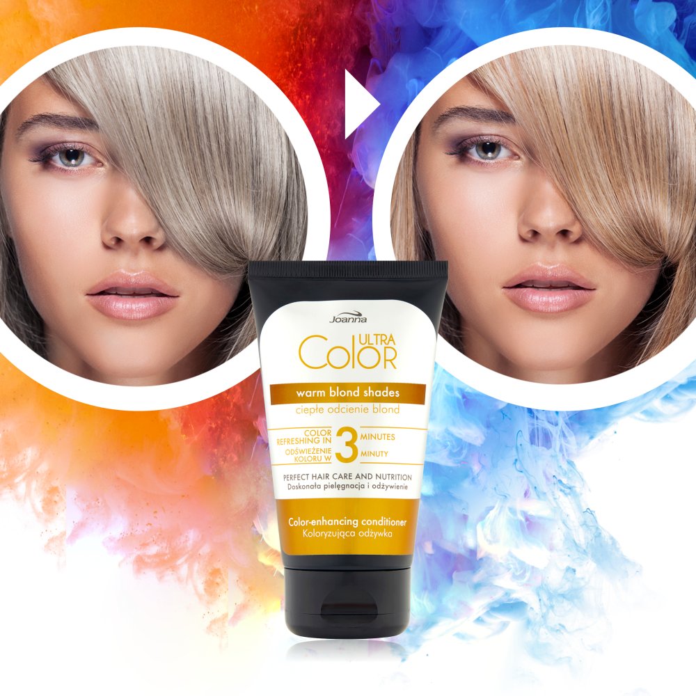 joanna ultra color odżywka do włosów koloryzująca ciepłe odcienie blond