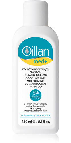 oillan med kojąco-nawilżający szampon dermatologiczny