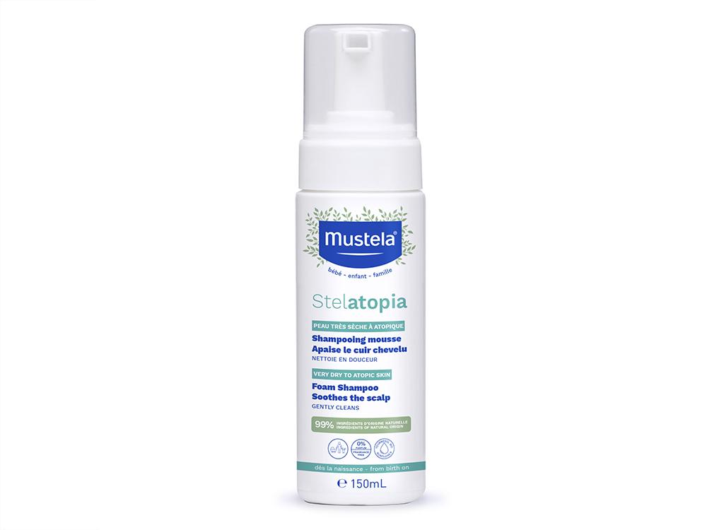 mustela stelatopia szampon w piance